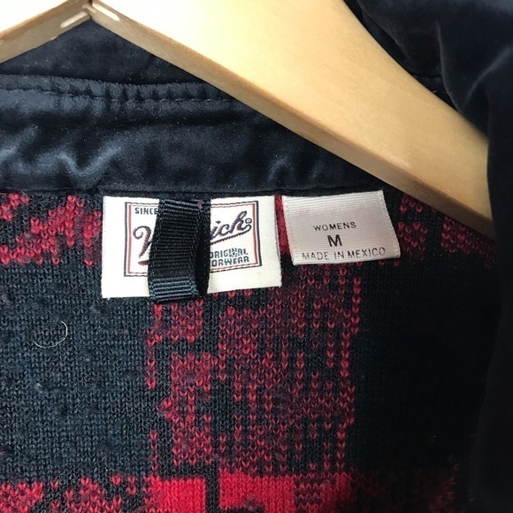 Woolrich Aztec Red Buffalo Plaid Jacket Medium - Picture 4 of 5